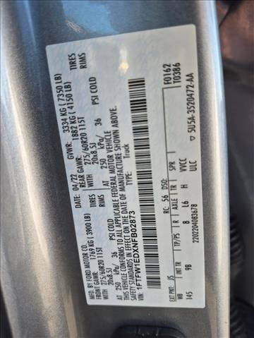 Used 2022 Ford F150 Platinum w/ Equipment Group 701A High AWD/4WD image 25
