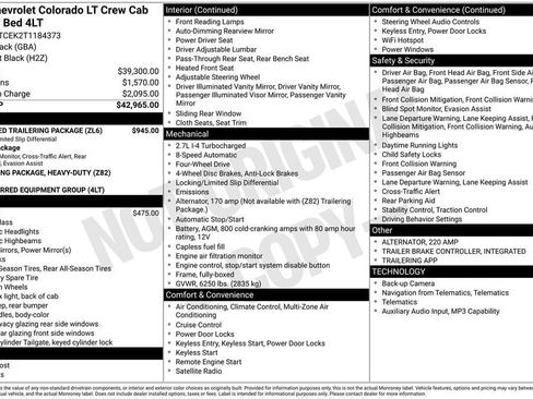 New 2026 Chevrolet Colorado LT w/ Advanced Trailering Package AWD/4WD image 5