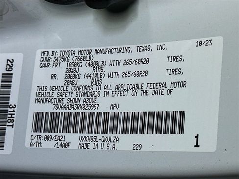 Used 2024 Toyota Sequoia Limited image 26