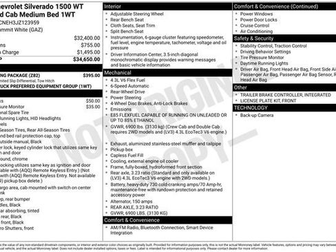 Used 2018 Chevrolet Silverado 1500 W/T w/ Trailering Package image 12