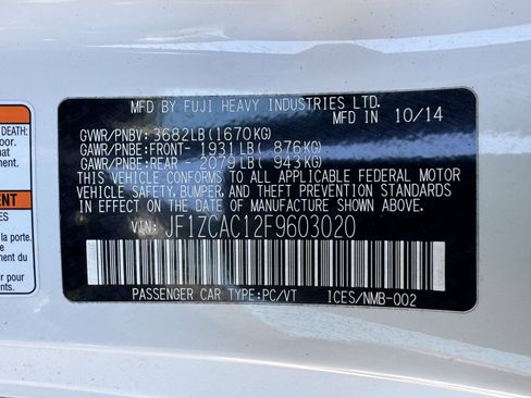 Used 2015 Subaru BRZ Limited w/ Popular Package #1B RWD image 30