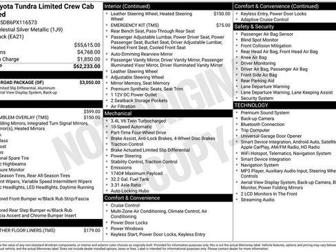 Used 2023 Toyota Tundra Limited w/ TRD Off-Road Package AWD/4WD image 29