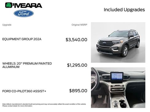Used 2021 Ford Explorer XLT w/ Equipment Group 202A RWD image 4