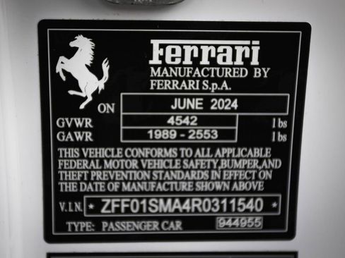 Certified 2024 Ferrari 296 GTS RWD image 53