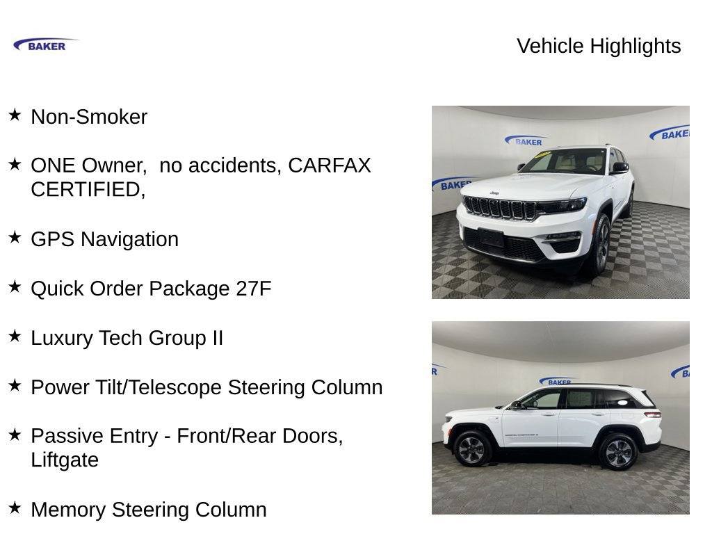 Used 2022 Jeep Grand Cherokee Limited 4xe w/ Luxury Tech Group II AWD/4WD image 4