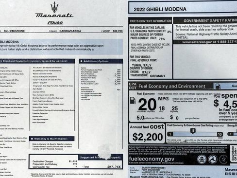 Used 2022 Maserati Ghibli Modena image 2