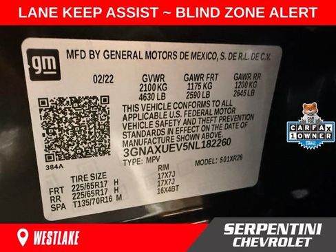 Used 2022 Chevrolet Equinox LT AWD/4WD image 10