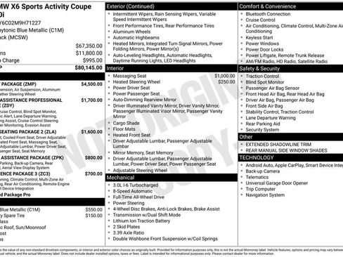 Used 2021 BMW X6 xDrive40i w/ M Sport Package AWD/4WD image 2