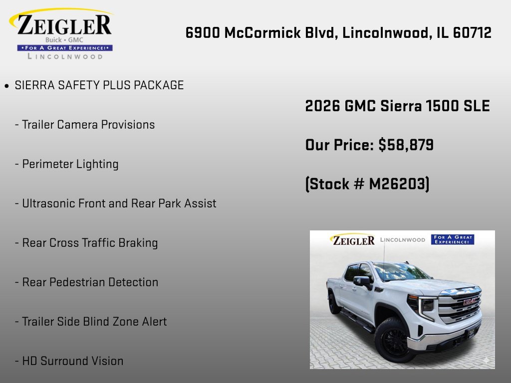 New 2026 GMC Sierra 1500 SLE w/ Preferred Package AWD/4WD image 18