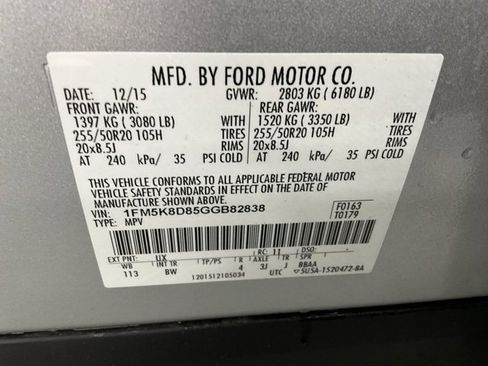 Used 2016 Ford Explorer XLT w/ Equipment Group 202A image 33