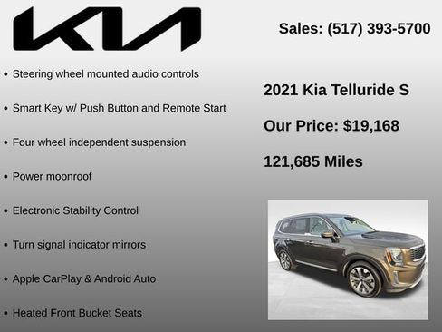 Used 2021 Kia Telluride S AWD/4WD image 5