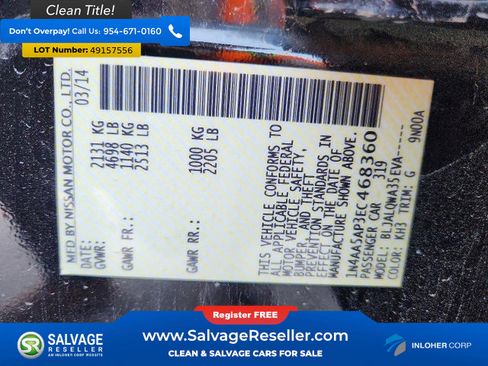 Used 2014 Nissan Maxima 3.5 S image 16