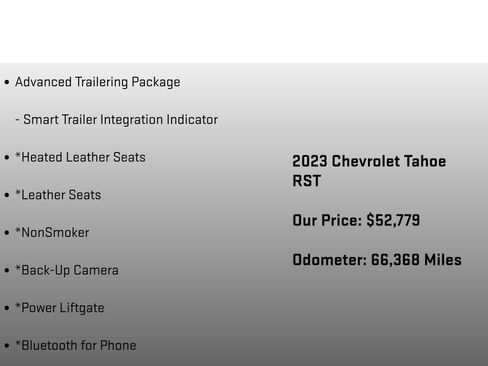 Used 2023 Chevrolet Tahoe RST w/ Luxury Package AWD/4WD image 12