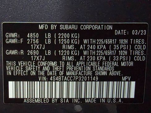 Used 2023 Subaru Outback Premium image 39