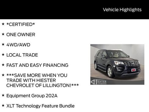Used 2017 Ford Explorer XLT w/ Equipment Group 202A AWD/4WD image 8