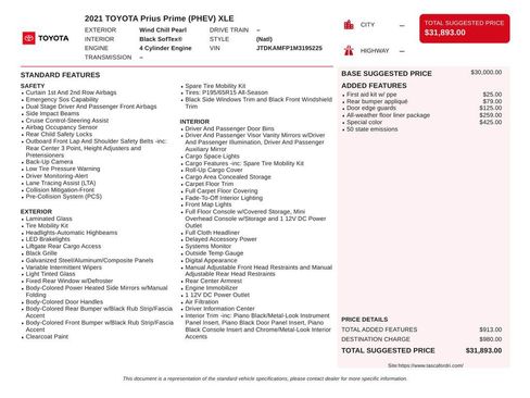 Used 2021 Toyota Prius Prime XLE image 4