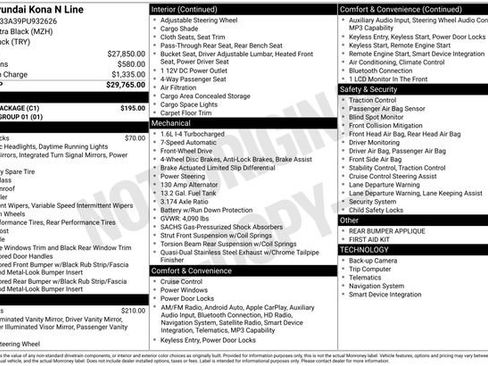 Used 2023 Hyundai Kona N Line w/ Cargo Package image 35