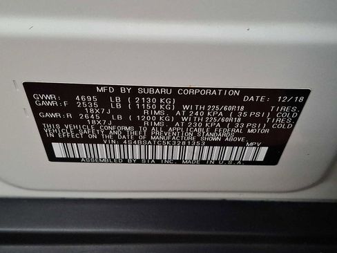 Used 2019 Subaru Outback 2.5i Touring image 25