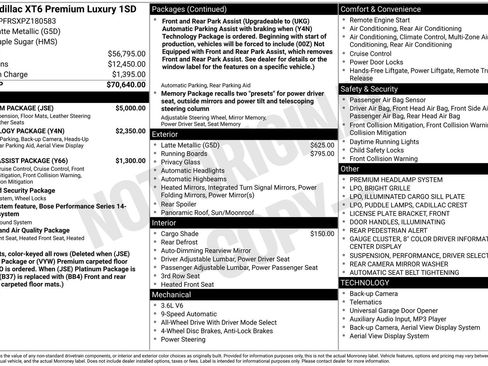 Certified 2023 Cadillac XT6 Premium Luxury w/ Platinum Package image 39