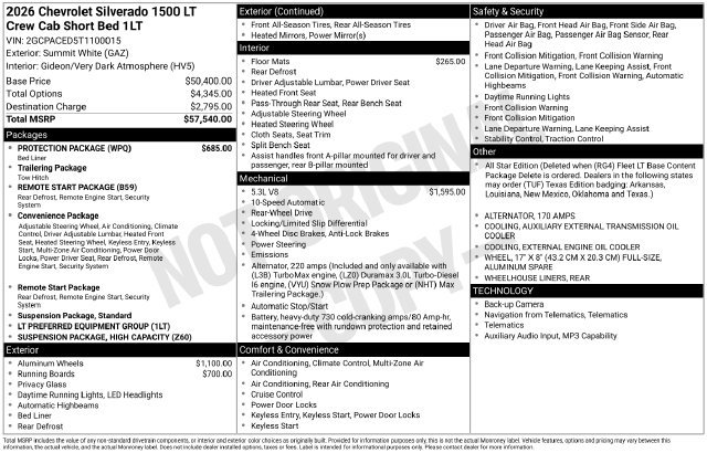 Certified 2026 Chevrolet Silverado 1500 LT w/ Protection Package RWD image 33