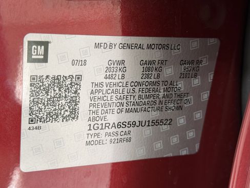 Used 2018 Chevrolet Volt LT w/ LT Driver Confidence Package FWD image 27