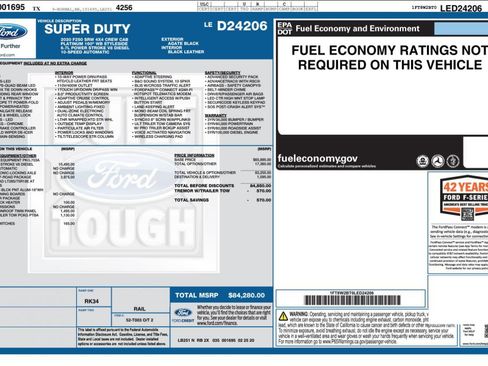 Used 2020 Ford F250 Platinum w/ Tremor Off-Road Package AWD/4WD image 4