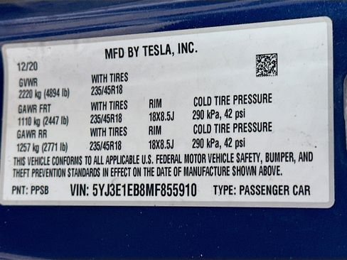 Used 2021 Tesla Model 3 Long Range AWD/4WD image 12