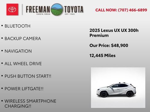 Used 2025 Lexus UX 300h AWD w/ Accessory Package (Z2) image 9