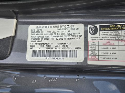 Used 2020 Nissan 370Z Touring Sport image 44