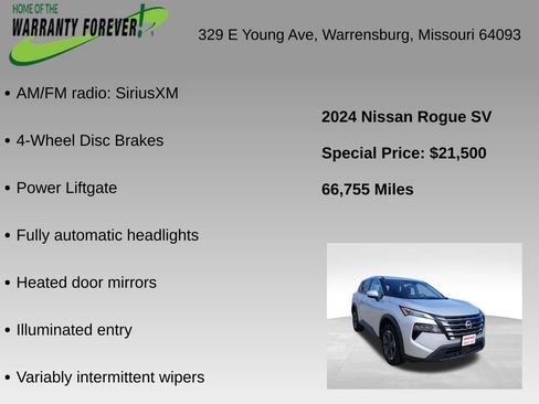 Used 2024 Nissan Rogue SV AWD/4WD image 4