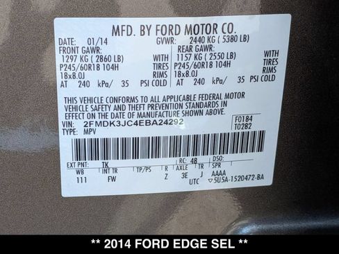 Used 2014 Ford Edge SEL FWD image 27