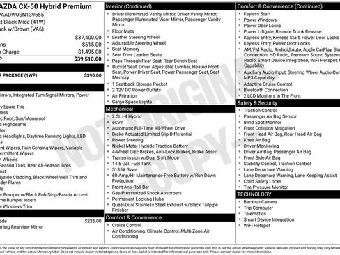 New 2025 MAZDA CX-50 AWD 2.5 Hybrid w/ Weather Package image 6