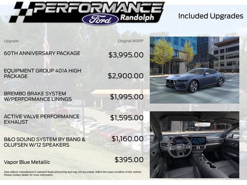 New 2025 Ford Mustang GT Premium w/ 60th Anniversary Package RWD image 4