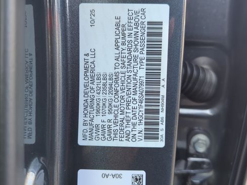 Certified 2025 Honda Accord SE image 31