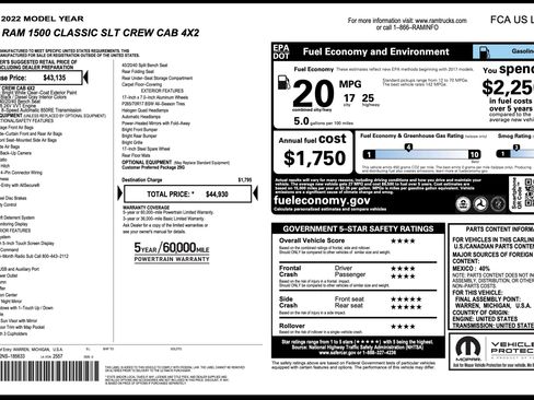 Used 2022 RAM 1500 Classic SLT RWD image 3