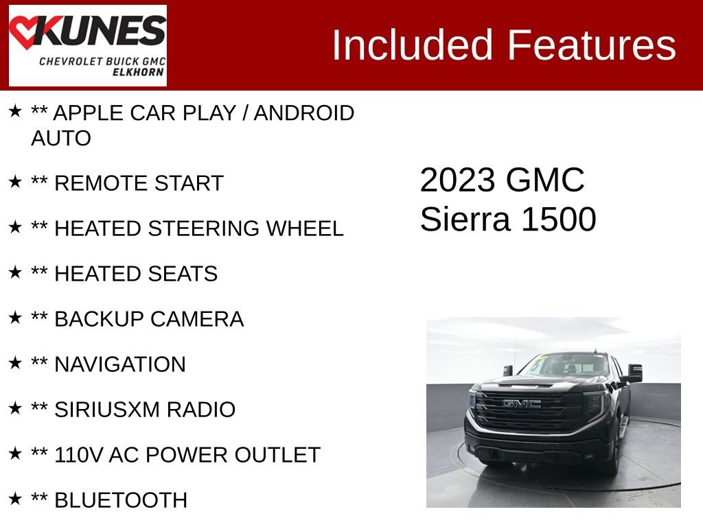 Used 2023 GMC Sierra 1500 Elevation w/ Preferred Package AWD/4WD image 2