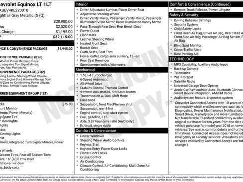Certified 2019 Chevrolet Equinox LT AWD/4WD image 2