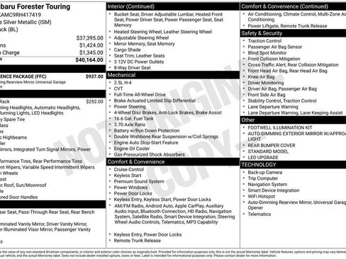 Certified 2024 Subaru Forester Touring w/ Convenience Package image 29