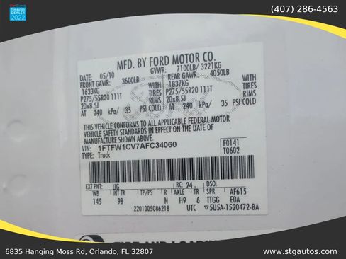 Used 2010 Ford F150 Platinum RWD image 32