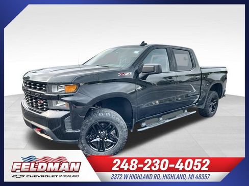 Used 2021 Chevrolet Silverado 1500 Custom Trail Boss w/ LPO, Dark Essentials Package AWD/4WD image 1
