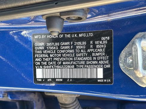 Used 2018 Honda Civic Sport Touring image 33