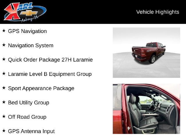 Used 2023 RAM 1500 Laramie AWD/4WD image 2