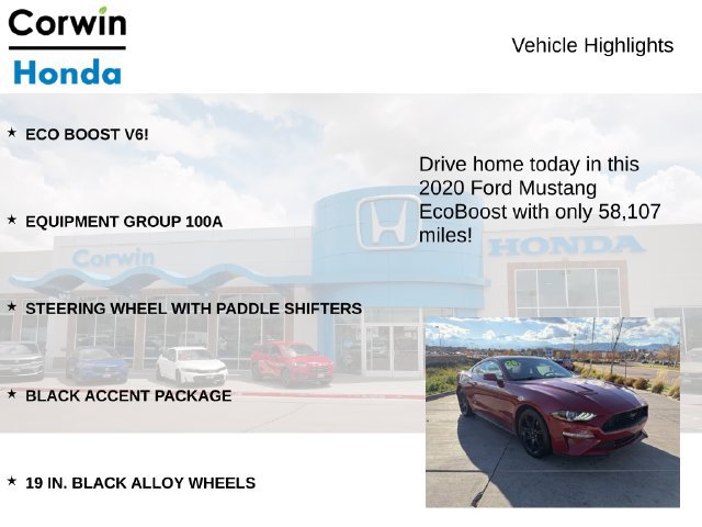 Used 2020 Ford Mustang Coupe w/ Black Accent Package RWD image 7