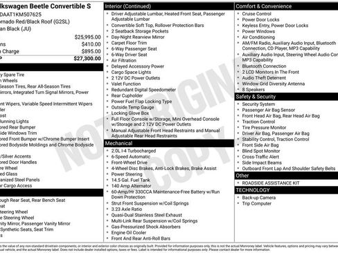 Used 2019 Volkswagen Beetle 2.0T S image 33