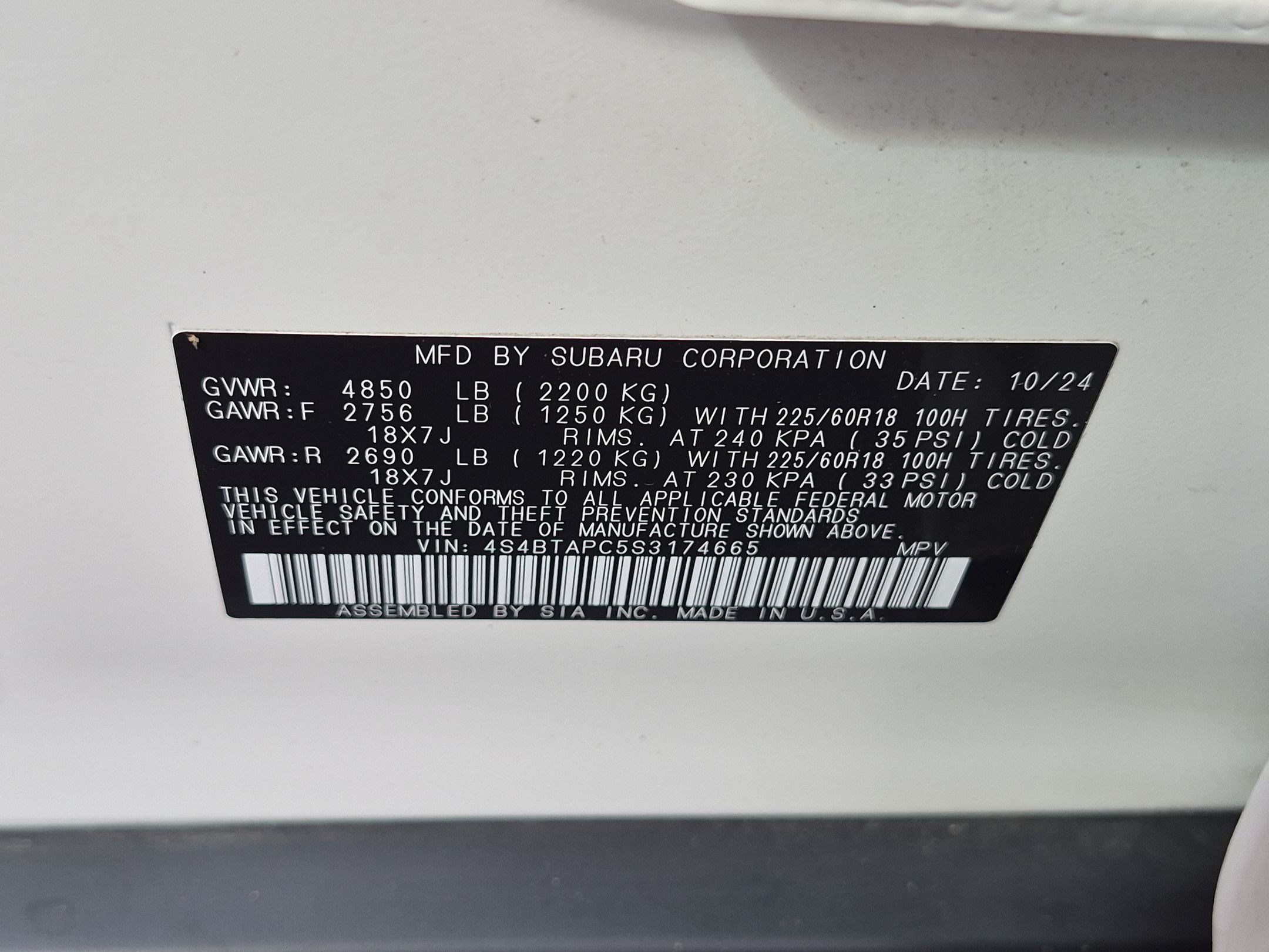 Used 2025 Subaru Outback Touring w/ Popular Package #2 AWD/4WD image 38