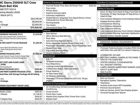 New 2026 GMC Sierra 2500 SLT w/ SLT Convenience Package image 2