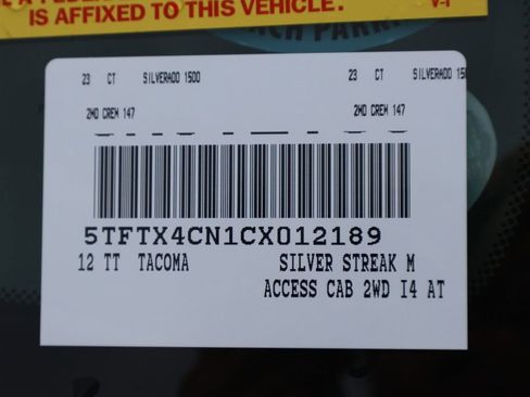 Used 2012 Toyota Tacoma 2WD Access Cab w/ Convenience Pkg image 5