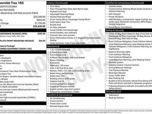 New 2026 Chevrolet Trax RS w/ Driver Confidence Package FWD image 3