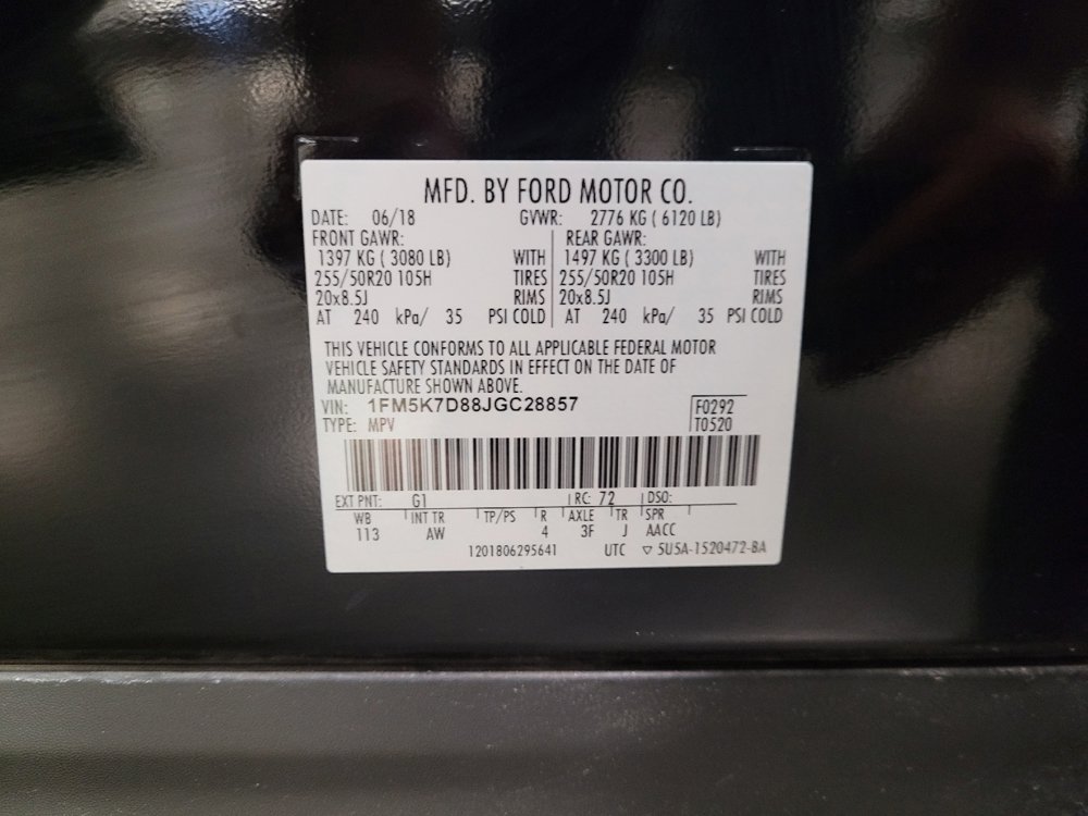 Used 2018 Ford Explorer XLT w/ Equipment Group 202A FWD image 33