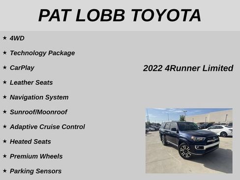 Used 2022 Toyota 4Runner Limited AWD/4WD image 12